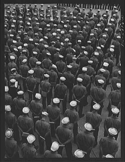 Merchant Seaman Recruits at Hoffman Island, WWII