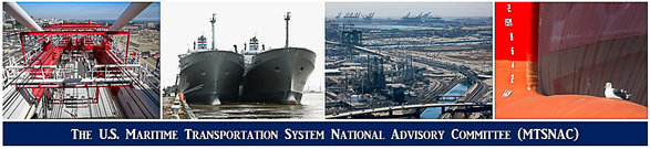 A M.T.S.N.A.C. banner showing ports and large vessels.